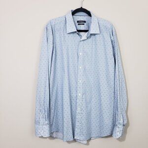 Bugatchi OoohCotton® Men's Floral Print Shirt Size XL